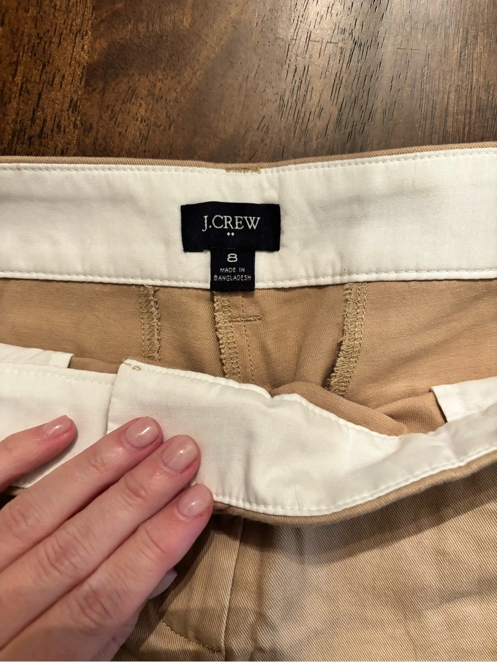 J. Crew Women's (Men?) Flat Front Tan Shorts